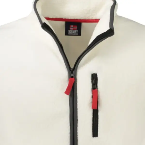 Scuola Nautica Italiana - Ανδρική Ζακέτα Φούτερ Fleece 839506-OFFWHI Εκρού 839506-OFFWHI