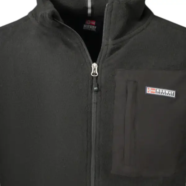 Scuola Nautica Italiana - Ανδρική Ζακέτα Φούτερ Fleece 859505-BLACK Μαύρο 859505-BLACK