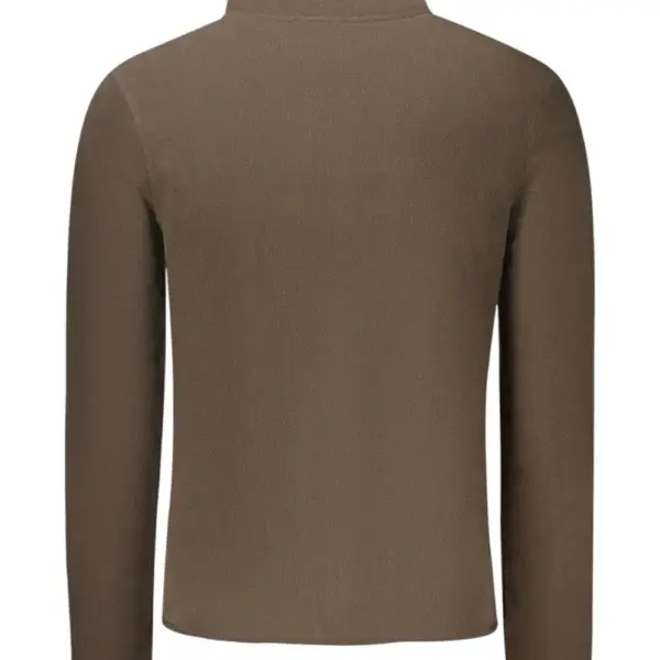 Scuola Nautica Italiana - Ανδρική Ζακέτα Φούτερ Fleece 859505-FALCON Καφέ 859505-FALCON