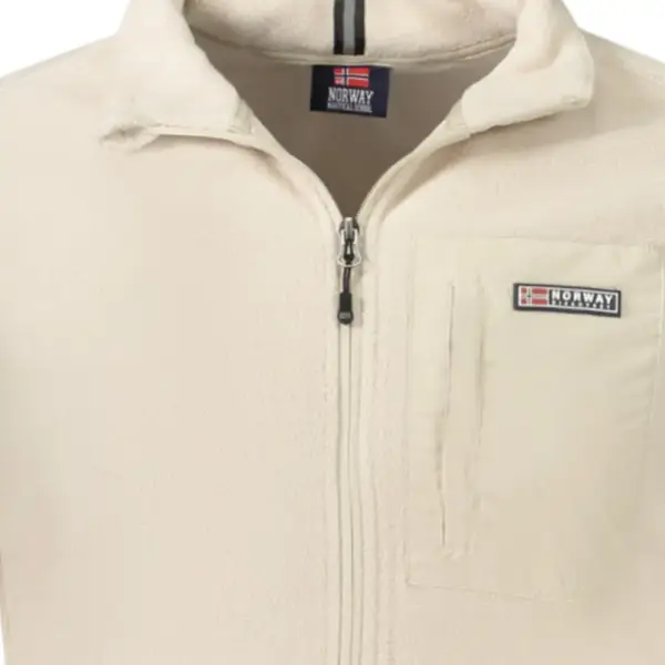 Scuola Nautica Italiana - Ανδρική Ζακέτα Φούτερ Fleece 859505-ROPE Μπεζ 859505-ROPE