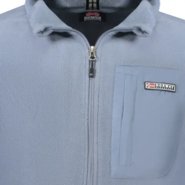 Scuola Nautica Italiana - Ανδρική Ζακέτα Φούτερ Fleece 859505-TYPHOO Μπλε 859505-TYPHOO