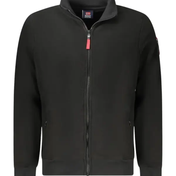 Scuola Nautica Italiana - Ανδρική Ζακέτα Φούτερ Fleece 859532-BLACK Μαύρο