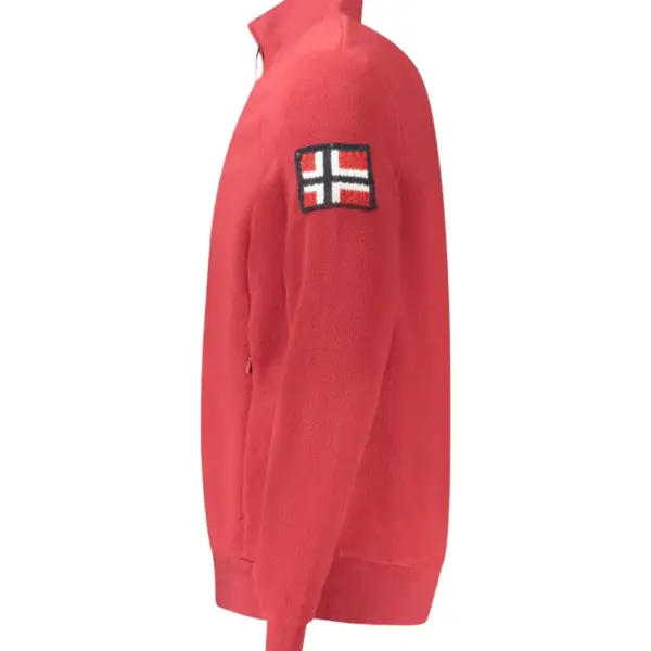 Scuola Nautica Italiana - Ανδρική Ζακέτα Φούτερ Fleece 859532-RED Κόκκινο 859532-RED
