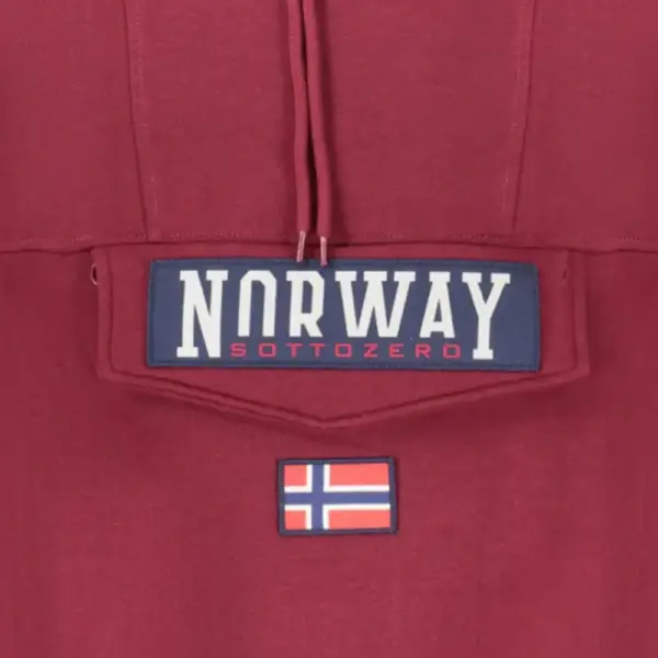 Scuola Nautica Italiana - Ανδρική Μπλούζα Φούτερ 849429-MERLOT Μπορντό 849429-MERLOT