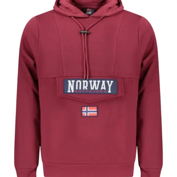 Scuola Nautica Italiana - Ανδρική Μπλούζα Φούτερ 849429-MERLOT Μπορντό