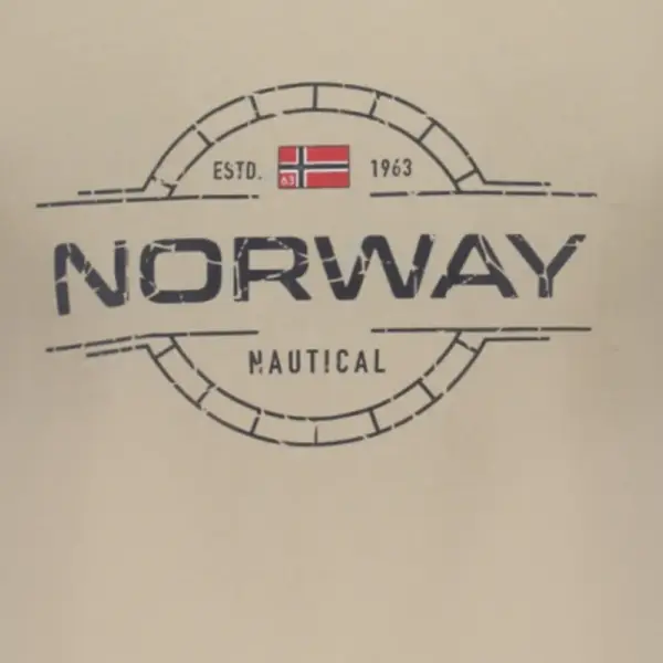 Scuola Nautica Italiana - Ανδρικό T-shirt Κοντομάνικο 856026-ROPE Μπεζ 856026-ROPE