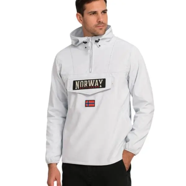 Scuola Nautica Italiana - Ανδρικό Χειμωνιάτικο Μπουφάν 139138-ICEBER Γκρι Ανοιχτό