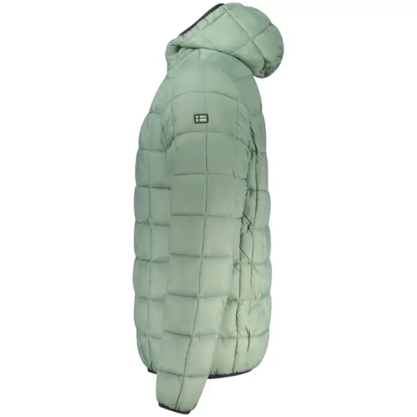 Scuola Nautica Italiana - Ανδρικό Χειμωνιάτικο Μπουφάν Reversible Puffer 859155-NAVY Μπλε Σκούρο/Πράσινο 859155-NAVY