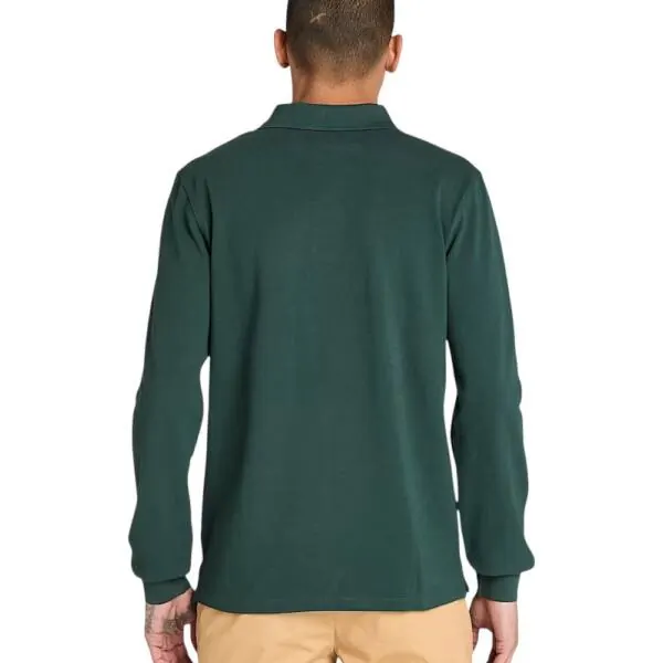 Timberland - Ανδρική Μακρυμάνικη Μπλούζα Polo River TB0A6VY6-317 Πράσινο TB0A6VY6317