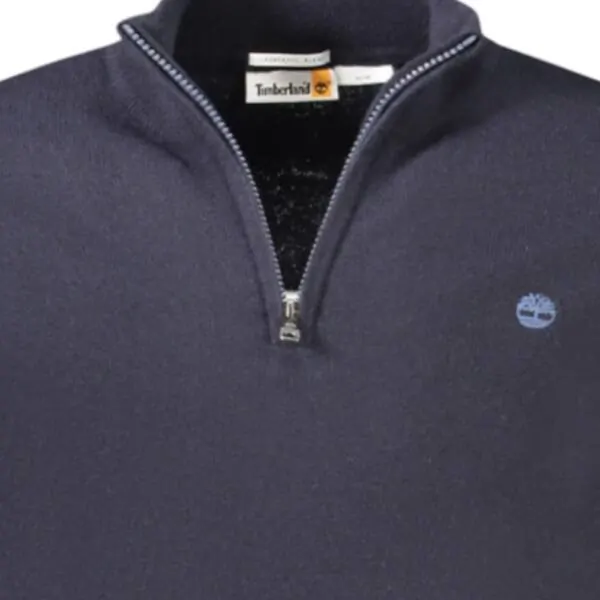 Timberland - Ανδρικό Πουλόβερ Half Zip River Tree Logo TB0A2C5W-Z02 Μπλε TB0A2C5WZ02