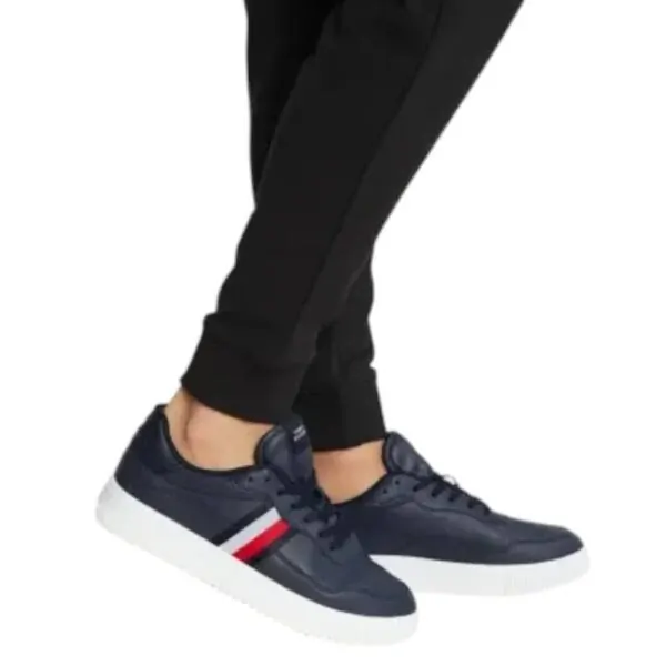Tommy Hilfiger - Ανδρικά Sneakers Icon Court Stripes FM0FM05628-DW5 Μπλε Σκούρο FM0FM05628-DW5