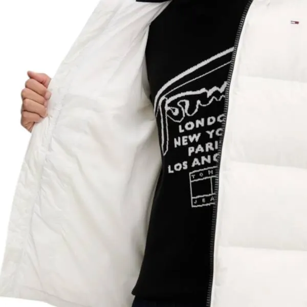 Tommy Hilfiger - Ανδρικό Αδιάβροχο Μπουφάν Tjm Essential Down Regular Fit DM0DM19786-YBL Λευκό DM0DM19786-YBL