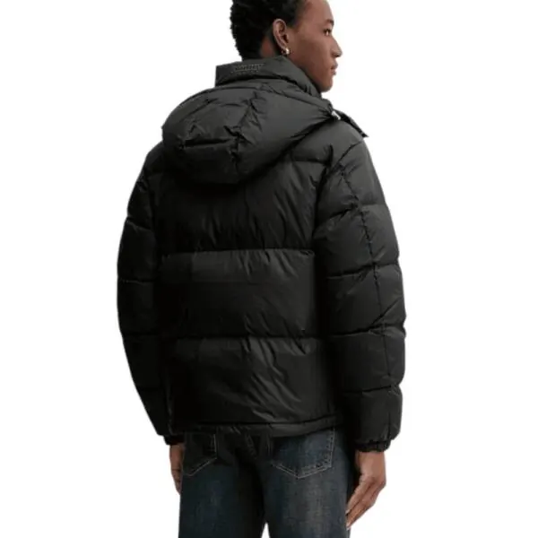 Tommy Hilfiger - Ανδρικό Πουπουλένιο Μπουφάν Puffer Tjm Alaska DM0DM22036-BDS Μαύρο DM0DM22036-BDS