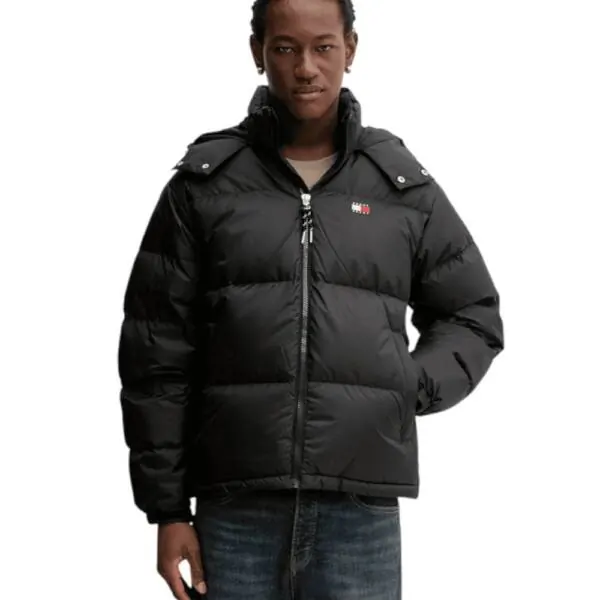 Tommy Hilfiger - Ανδρικό Πουπουλένιο Μπουφάν Puffer Tjm Alaska DM0DM22036-BDS Μαύρο