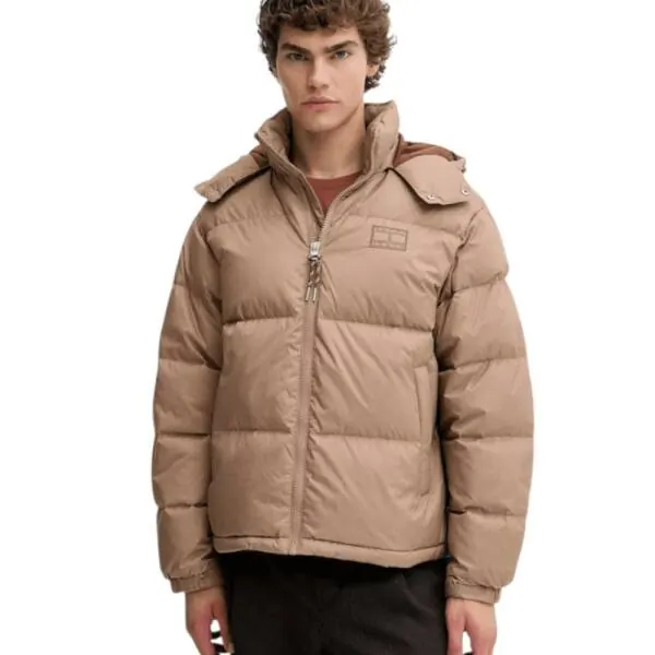 Tommy Hilfiger - Ανδρικό Πουπουλένιο Μπουφάν Puffer Tjm Alaska DM0DM22036-AFE Μπεζ