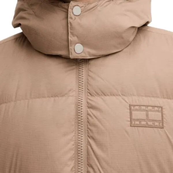 Tommy Hilfiger - Ανδρικό Πουπουλένιο Μπουφάν Puffer Tjm Alaska DM0DM22036-AFE Μπεζ DM0DM22036-AFE