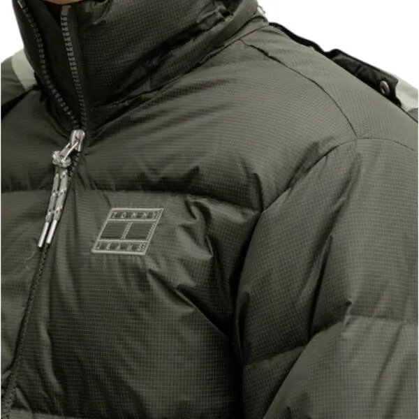 Tommy Hilfiger - Ανδρικό Πουπουλένιο Μπουφάν Puffer Tjm Alaska DM0DM22036-MRH Πράσινο DM0DM22036-MRH
