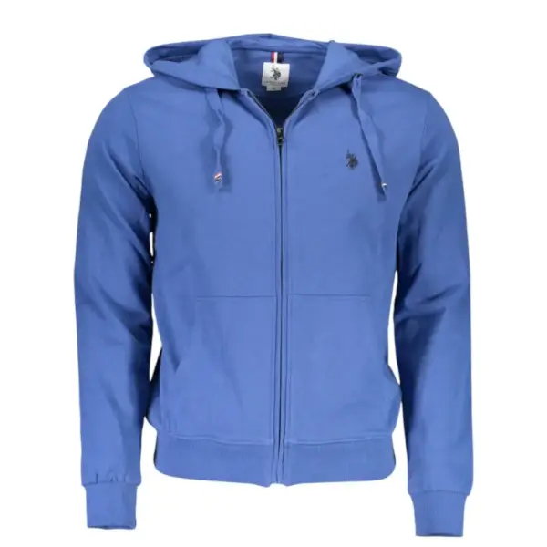 U.S. Polo Assn. - Ανδρική Φούτερ Ζακέτα με Κουκούλα και Τσέπες 61529-52088-137 Μπλε
