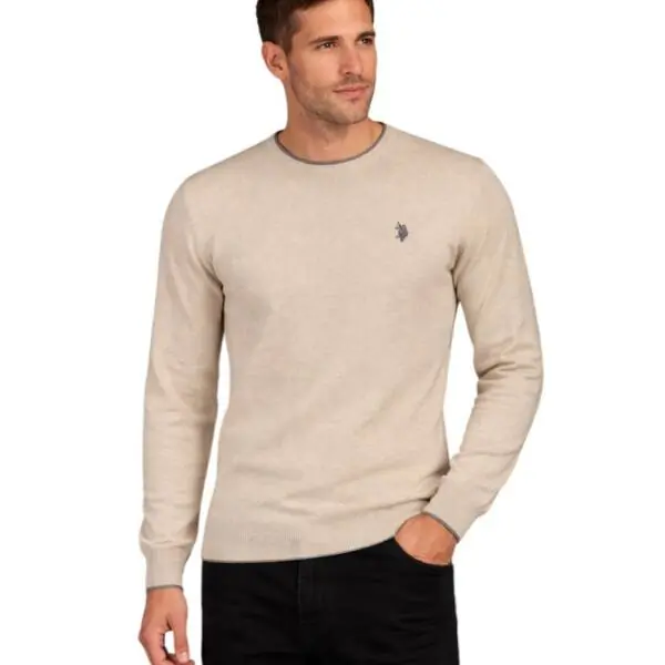 U.S. Polo Assn. - Ανδρικό Πουλόβερ 59252-52626-128 Μπεζ