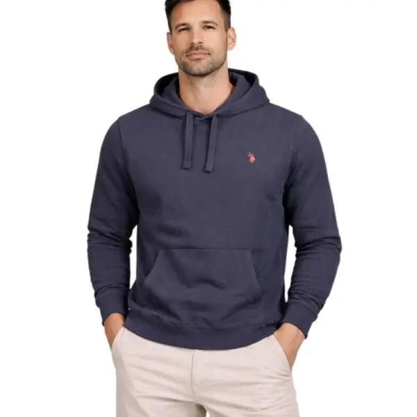 U.S. Polo Assn. - Ανδρικό Φούτερ Με Κουκούλα 63012-53223-179 Μπλε Ναυτικό