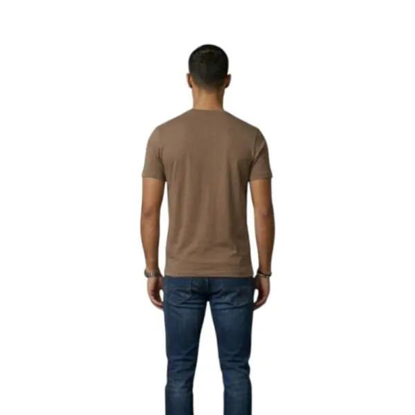 Aeronautica Militare - Ανδρική Κοντομάνικη Μπλούζα T-Shirt SCOTI001J508-56002 Καφέ SCOTI001J508-56002