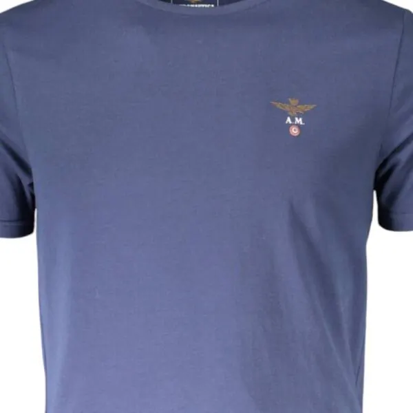 Aeronautica Militare - Ανδρική Κοντομάνικη Φανέλα SCOTI001J508-8184 Μπλε SCOTI001J508-8184