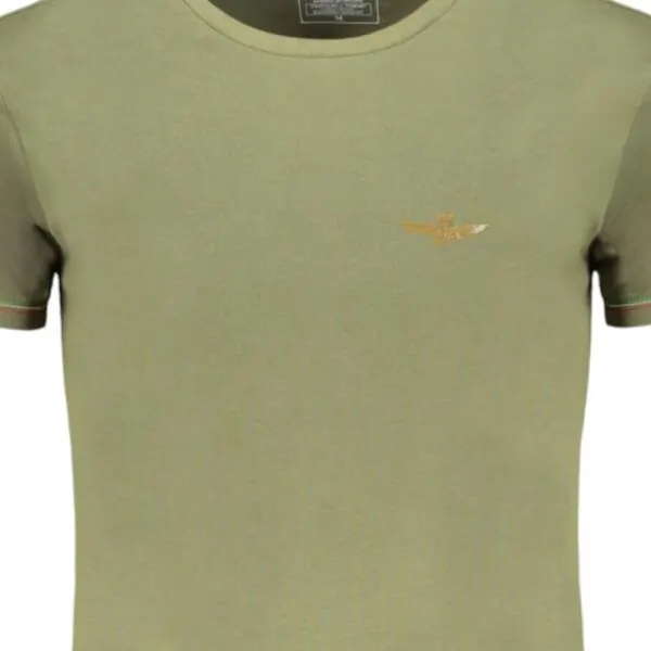 Aeronautica Militare - Ανδρική Κοντομάνικη Φανέλα SCOTI003J508-07001 Λαδί SCOTI003J508-07001