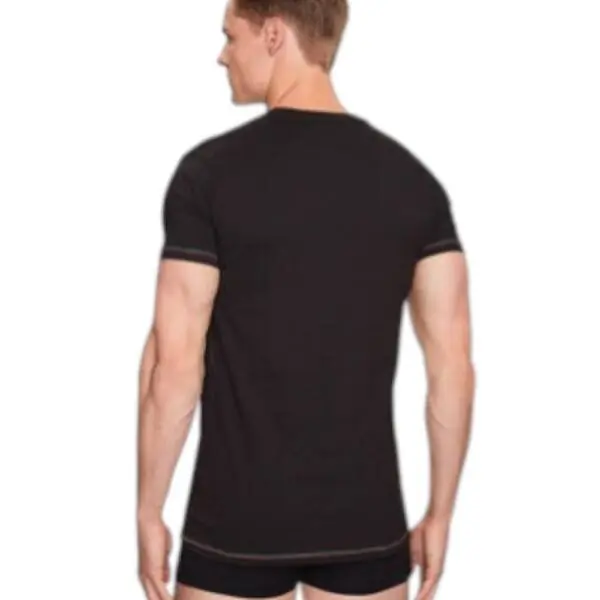 Aeronautica Militare - Ανδρική Κοντομάνικη Φανέλα SCOTI003J508-34300 Μαύρο SCOTI003J508-34300