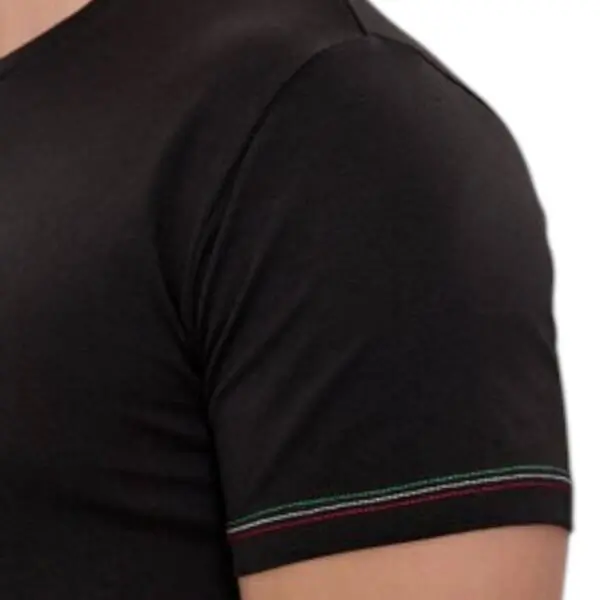 Aeronautica Militare - Ανδρική Κοντομάνικη Φανέλα SCOTI003J508-34300 Μαύρο SCOTI003J508-34300