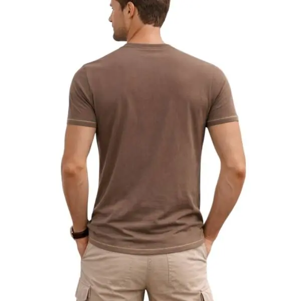 Aeronautica Militare - Ανδρική Κοντομάνικη Φανέλα SCOTI003J508-56002 Καφέ SCOTI003J508-56002