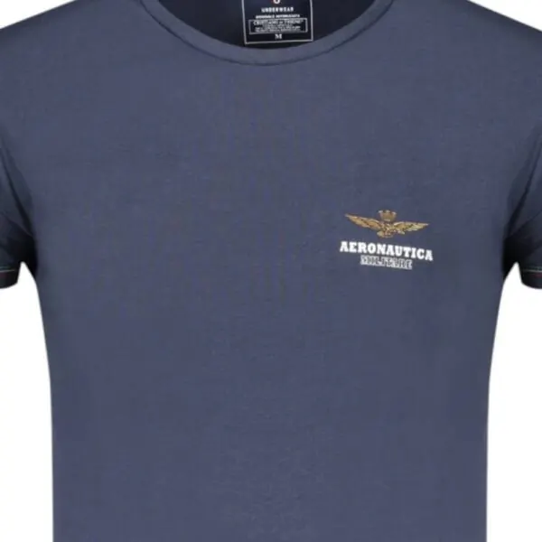 Aeronautica Militare - Ανδρική Κοντομάνικη Φανέλα SCOTI003J508-08184 Μπλε SCOTI003J508-08184