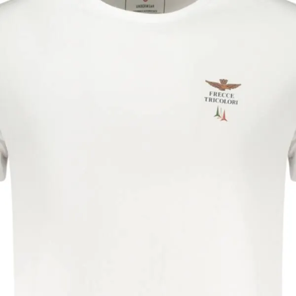 Aeronautica Militare - Ανδρική Κοντομάνικη Φανέλα SCOTI005J508-73009 Λευκό SCOTI005J508-73009