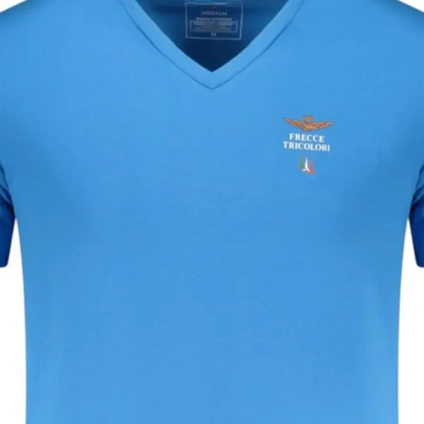 Aeronautica Militare - Ανδρική Κοντομάνικη Φανέλα SCOTI006J508-20094 Γαλάζιο SCOTI006J508-20094