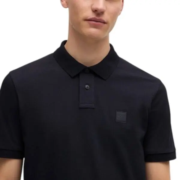 Boss - Ανδρικό Polo T-shirt Passenger Slim Fit 50507803-404 Μπλε Σκούρο 50507803-404