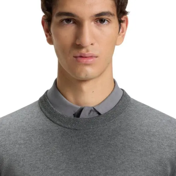 Boss - Ανδρικό Πουλόβερ Kanovanos 50527583-041 Γκρι 50527583-041