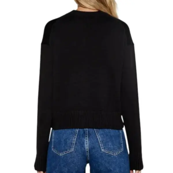 Calvin Klein Jeans - Γυναικείο Πουλόβερ Embro Badge Regular Fit J20J222987-BEH Μαύρο J20J222987-BEH