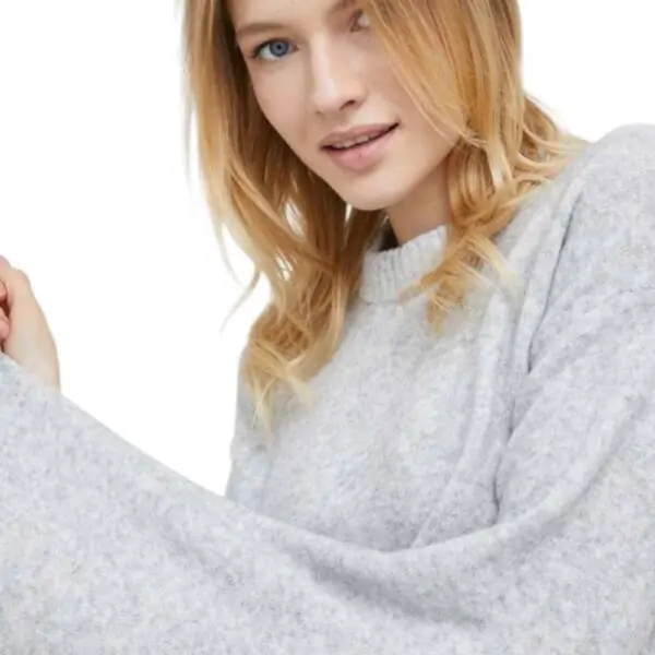 Calvin Klein Jeans - Γυναικείο Πουλόβερ Fluffy Relaxed Fit J20J220481-P01 Γκρι