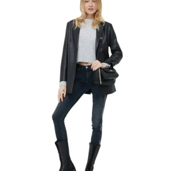 Calvin Klein Jeans - Γυναικείο Πουλόβερ Fluffy Relaxed Fit J20J220481-P01 Γκρι J20J220481-P01