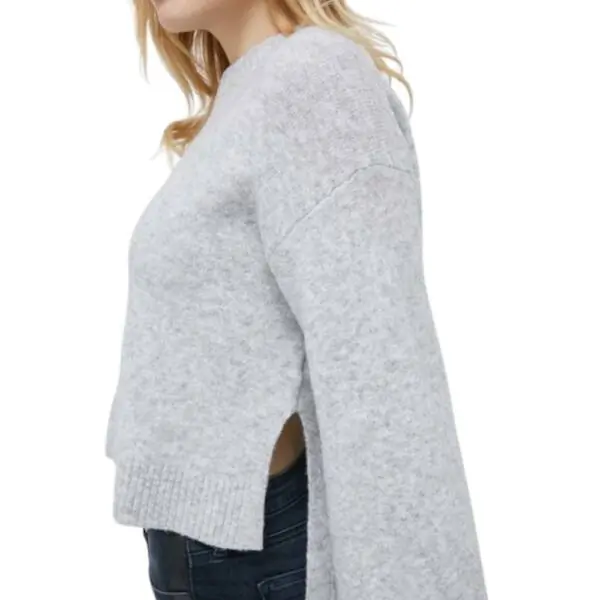 Calvin Klein Jeans - Γυναικείο Πουλόβερ Fluffy Relaxed Fit J20J220481-P01 Γκρι J20J220481-P01