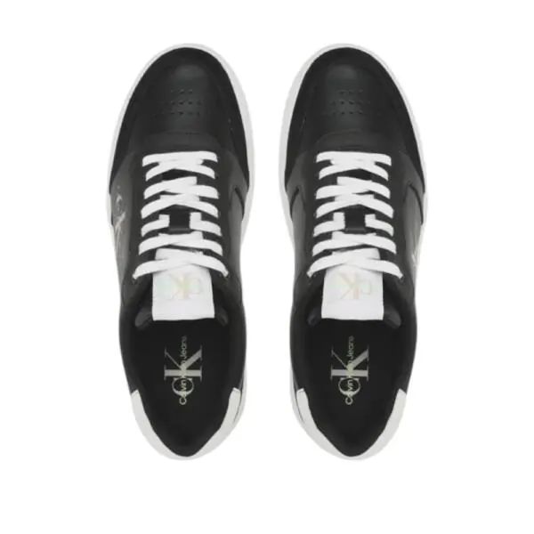 Calvin Klein - Ανδρικά Sneakers Casual Cupsole Fluo Contrast YM0YM00605-0GO Μαύρο YM0YM00605-0GO