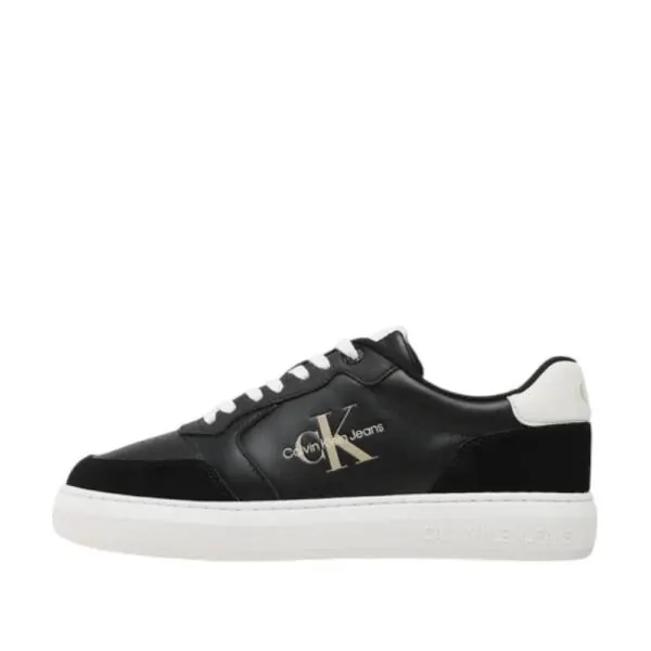 Calvin Klein - Ανδρικά Sneakers Casual Cupsole Fluo Contrast YM0YM00605-0GO Μαύρο YM0YM00605-0GO