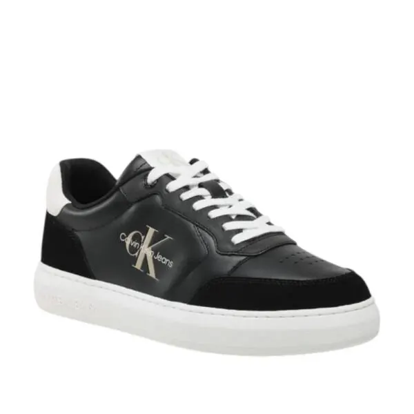 Calvin Klein - Ανδρικά Sneakers Casual Cupsole Fluo Contrast YM0YM00605-0GO Μαύρο YM0YM00605-0GO