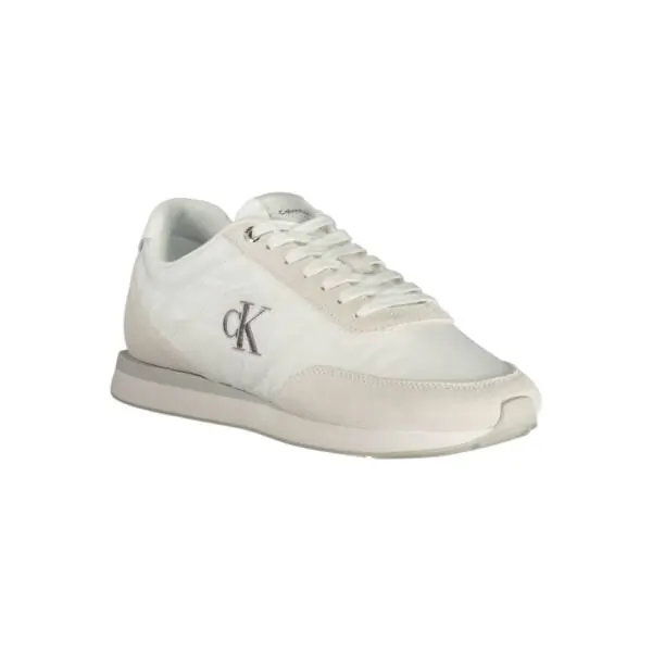 Calvin Klein - Ανδρικά Sneakers Ck Retro Runner Ess Mix Mat YM0YM01361-0K4 Εκρού YM0YM01361-0K4