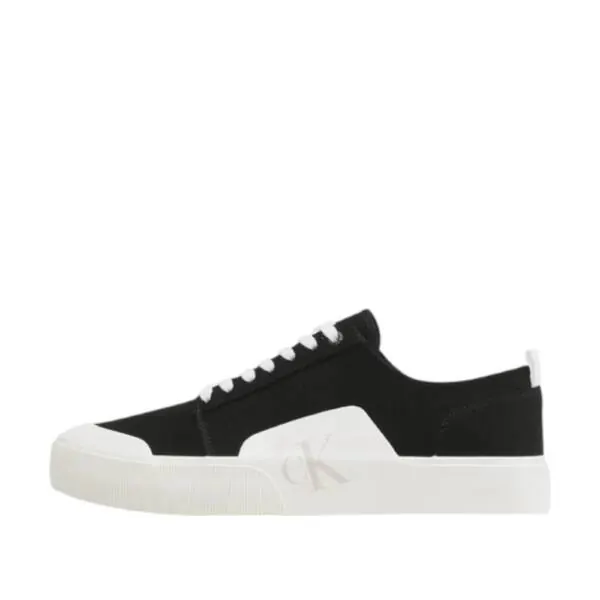 Calvin Klein - Ανδρικά Sneakers Skater Vulc Low Laceup Badge YM0YM00598-0GJ Μαύρο YM0YM00598-0GJ