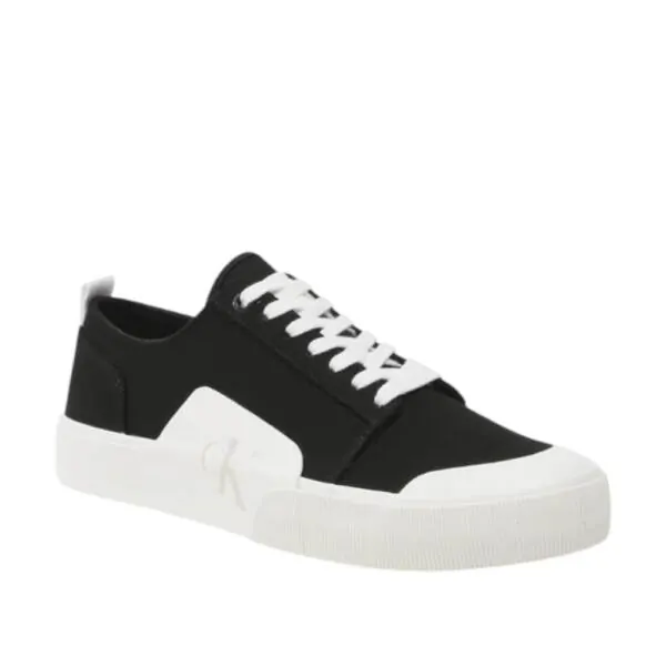 Calvin Klein - Ανδρικά Sneakers Skater Vulc Low Laceup Badge YM0YM00598-0GJ Μαύρο YM0YM00598-0GJ