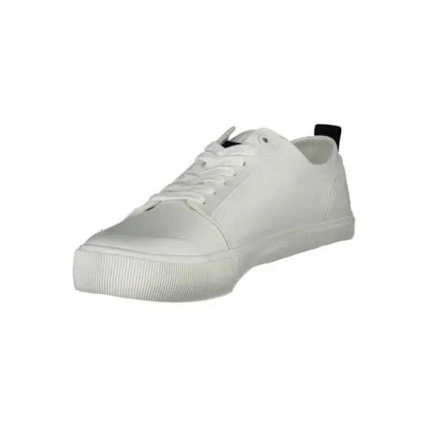 Calvin Klein - Ανδρικά Sneakers Skater Vulc Low Laceup Badge YM0YM00598-0K4 Λευκό YM0YM00598-0K4