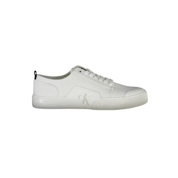 Calvin Klein - Ανδρικά Sneakers Skater Vulc Low Laceup Badge YM0YM00598-0K4 Λευκό