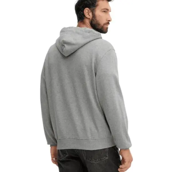 Calvin Klein - Ανδρική Ζακέτα Ls Eu 350Terry Monogram Fz Hoo Regular Fit LV04RD240G-P7E Γκρι LV04RD240G-P7E