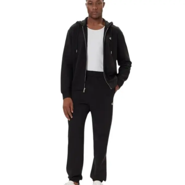 Calvin Klein - Ανδρική Ζακέτα Ls Eu 350Terry Monogram Fz Hoo Regular Fit LV04RD240G-UB1 Μαύρο LV04RD240G-UB1