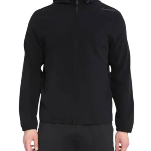 Calvin Klein - Ανδρική Ζακέτα Zipped Sweatshirt Regular Fit 00GMS3O502-BAE Μαύρο 00GMS3O502-BAE